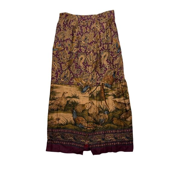 Alexander campbell Dresses & Skirts - Vintage Alexander Campbell Rayon Paisley Bird Skirt 8